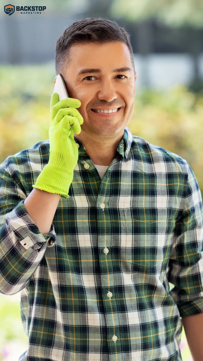 Mason answering a call for a contractor